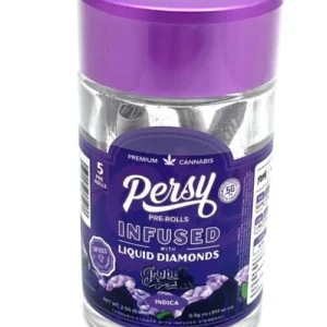 GRAPE APE PERSY LIQUID DIAMONDS INFUSED PRE-ROLLS (Collectible Jar)